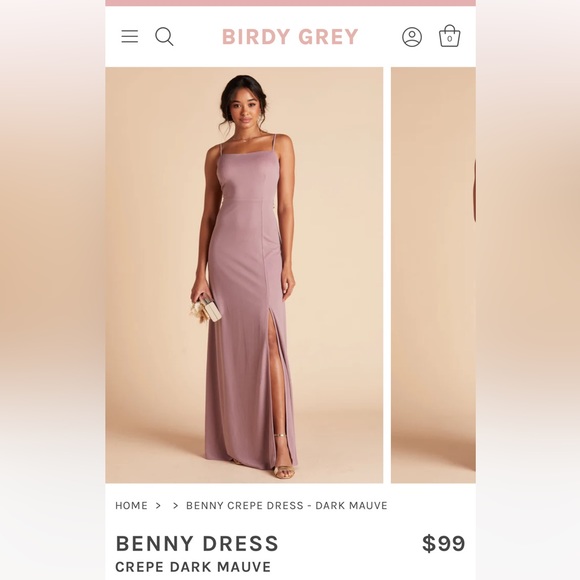 Birdy Grey Mauve Benny Dress - Picture 2 of 3